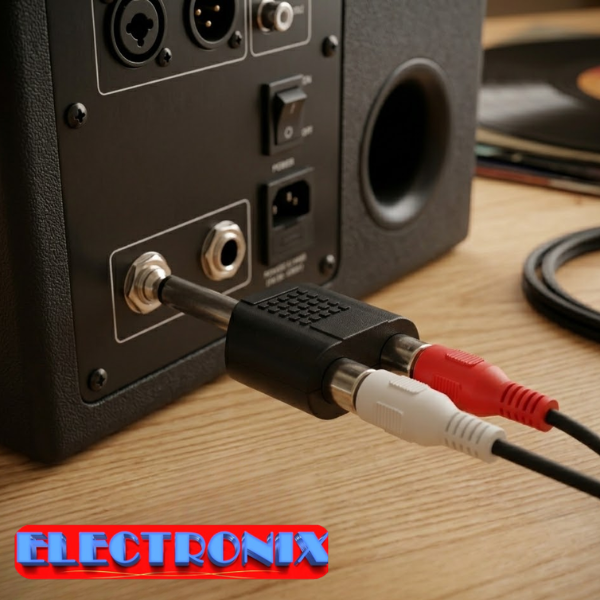 adaptador-de-y-de-2-rca-hembra-a-plug-1-4-macho-mono-conector-de-audio-profesional